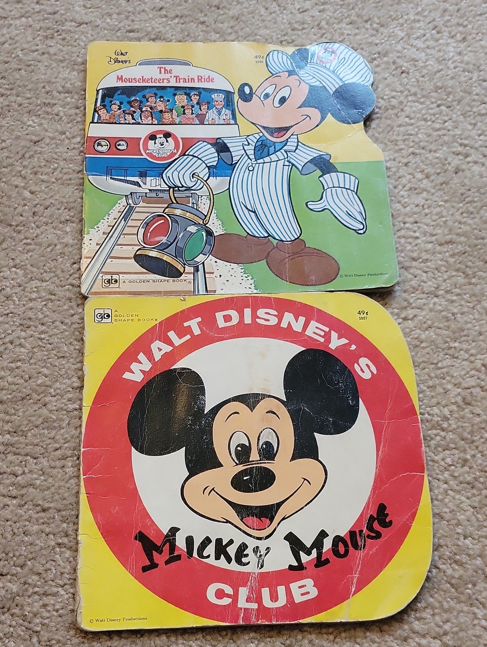 Walt Disney The Mouseketeers' Train Ride Golden Press 1979 Fifth Printing